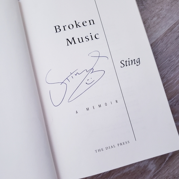 ~ Signed by Sting "Broken Music" 1st Edition! ~ - Picture 3 of 8